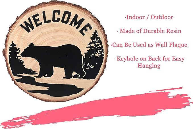 Spoontiques - Garden Décor - Bear Stepping Stone - Decorative Stone for Garden