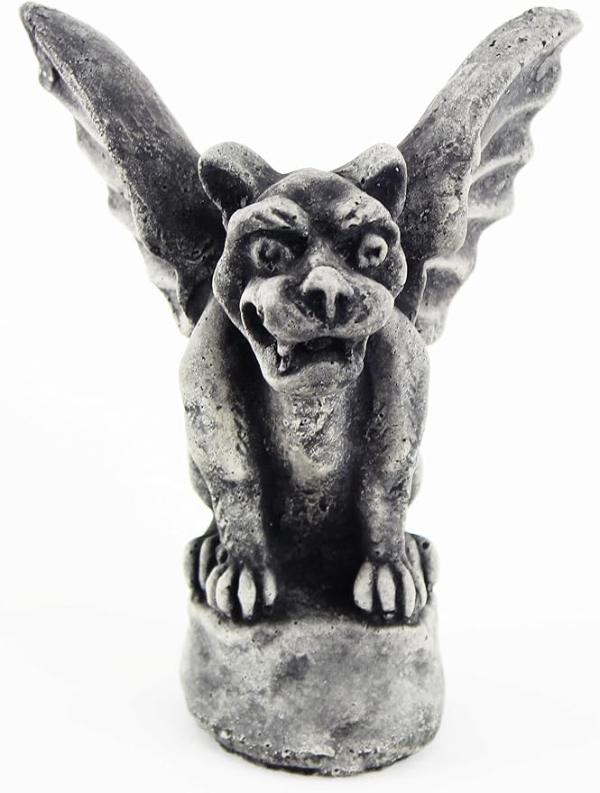 Gargoyle Cement Gargoyle Concrete Gothic European Halloween Statue French Cast Stone Outdoor Goth Statues