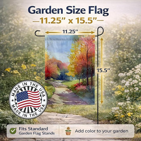 Caroline's Treasures North Carolina Dogwoods in Watercolor Garden Flag Mailbox Flag Decorative Yard Flag Banner Outside Patio Artwork Yard Flower Beds, Garden Size, Multicolor