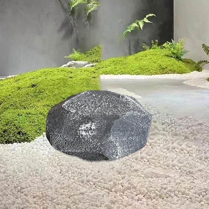 Baoblaze Fake Rock Landscape Decoration Photo Ornaments Landscaping Lightweight Faux Stone Sculpture Realistic for Porch Yard Garden, 30x22x19cm