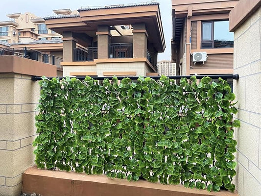 Expandable Fence Privacy Screen for Balcony Patio Outdoor,Decorative Faux Ivy Fencing Panel,Artificial Hedges