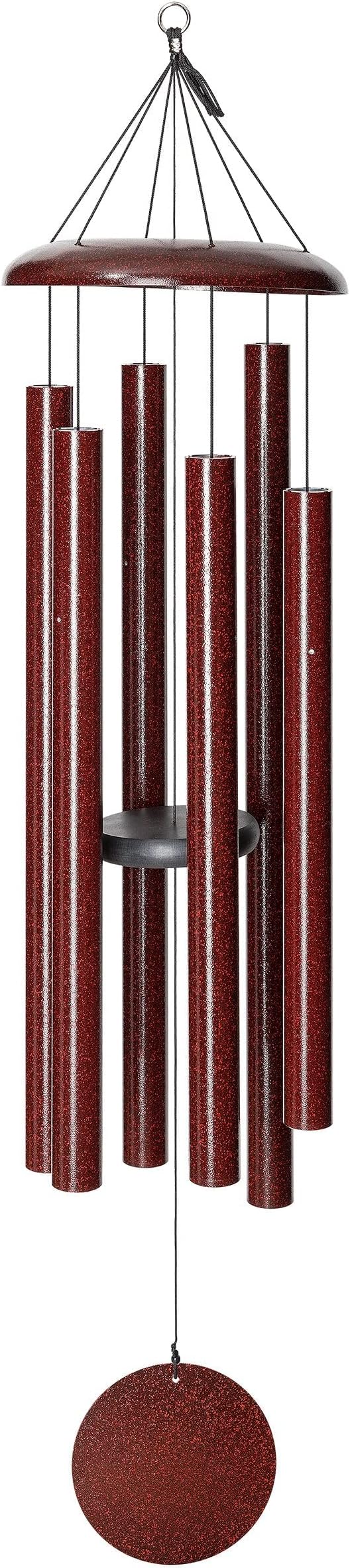 Corinthian Bells by Wind River - 56 inch Ruby Splash Wind Chime for Patio, Backyard, Garden, and Outdoor Decor (Aluminum Chime) Made in The USA