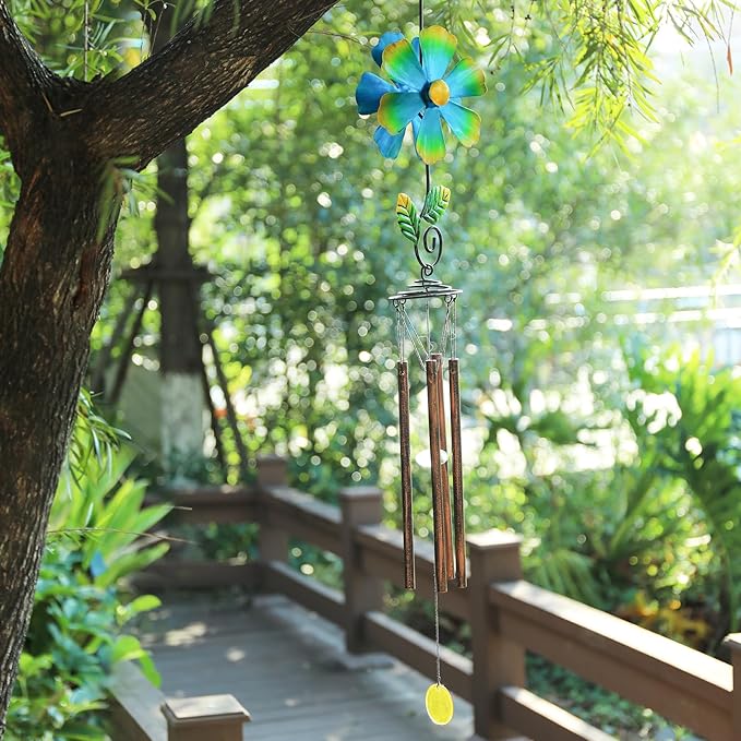 Taman Wind Chimes for Outside - 33" Wind Spinner Decorative Memorial Sympathy Mother Gift for Home, Outdoor, Yard, Patio,Garden Decor