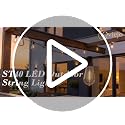 20Ft LED String Lights - 22 Shatterproof ST40 Bulbs