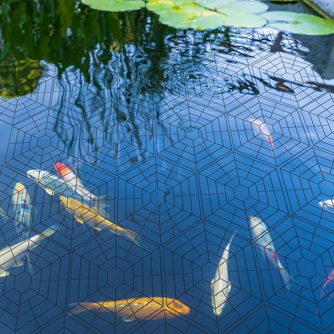 Pond Netting Floating Guard Protect Fish Koi,Net for Pond Fish Guard Floating,Plastic Pond Fish Net Mesh Cover for Fish Protection (20)