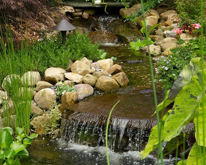 Atlantic Water Gardens BF1600 Pond Filter & Waterfall Spillway, 16-inch, Black