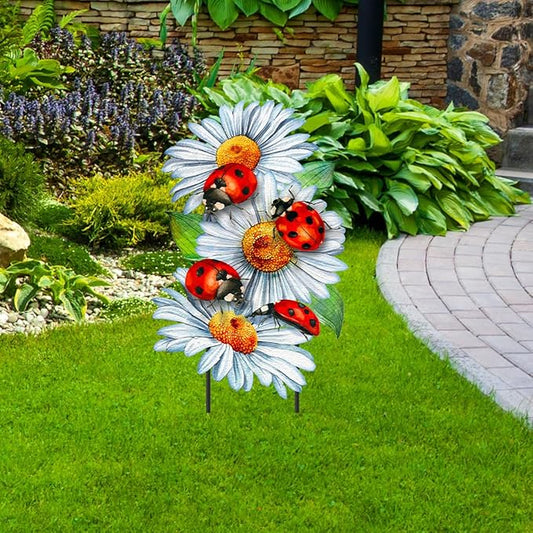 Briarwood Lane Ladybugs and Daisies Metal Art