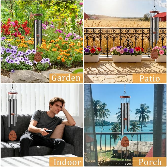 Pet Memorial Gifts for Dogs - Dog Memorial Gifts for Loss of Dog Mum Owners, Dogs Sympathy Wind Chimes Passing Away Remembrance Bereavement in Memory of Pet Present