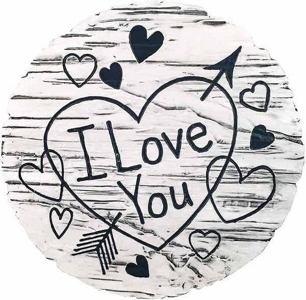 Spoontiques - Garden Décor - I Love You Stepping Stone - Decorative Stone for Garden