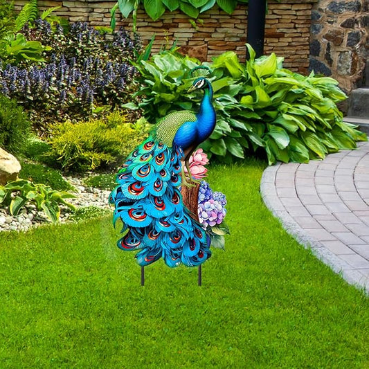 Briarwood Lane Fancy Peacock Metal Art