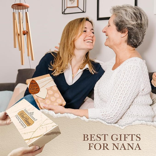 Nana Gifts for Mothers Day, Nana Birthday Gifts, I Love You Wind Chimes Outside for Nanas, Idea Nanas Presents for Mothers Day, Birthday, Thanksgiving, Christmas, 36"