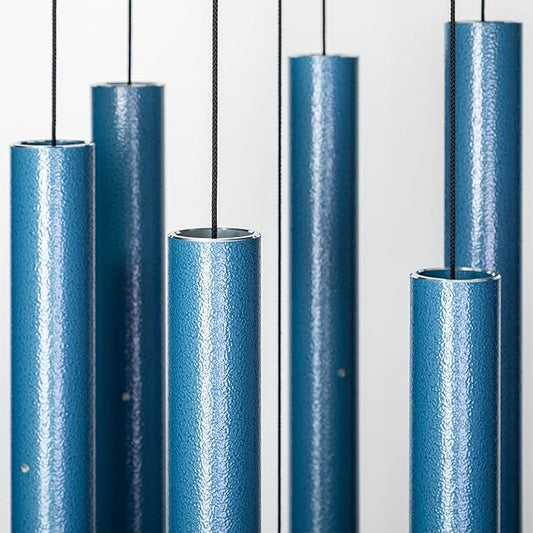 Corinthian Bells by Wind River - 56 inch Sky Blue Wind Chime for Patio, Backyard, Garden, and Outdoor Decor (Aluminum Chime) Made in The USA