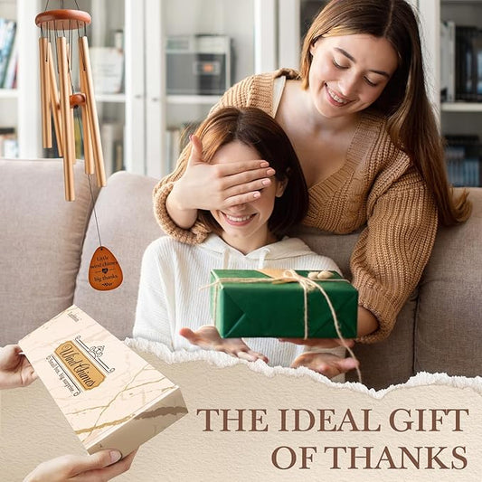 Thank You Gifts for Women Men, Appreciation Wind Chimes, Gratitude Gift for Coworkers, Teacher, Employee, Pastor, Friends, Nurse, Boss, Thank You Gifts Ideas for Thanksgiving Christmas, Large-36''