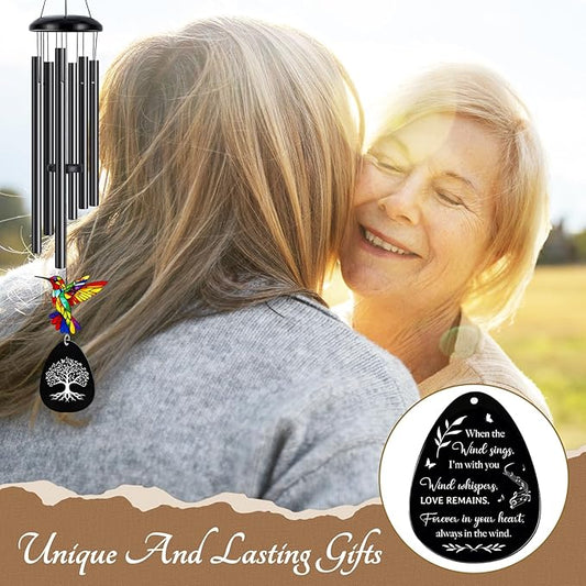 Sympathy Gifts for Loss of Loved One, Memorial Wind Chimes Gifts for Loss of Mom Dad, Bereavement Sympathy Memorial Gift for Loss of Mother Father Husband Condolence Remembrance