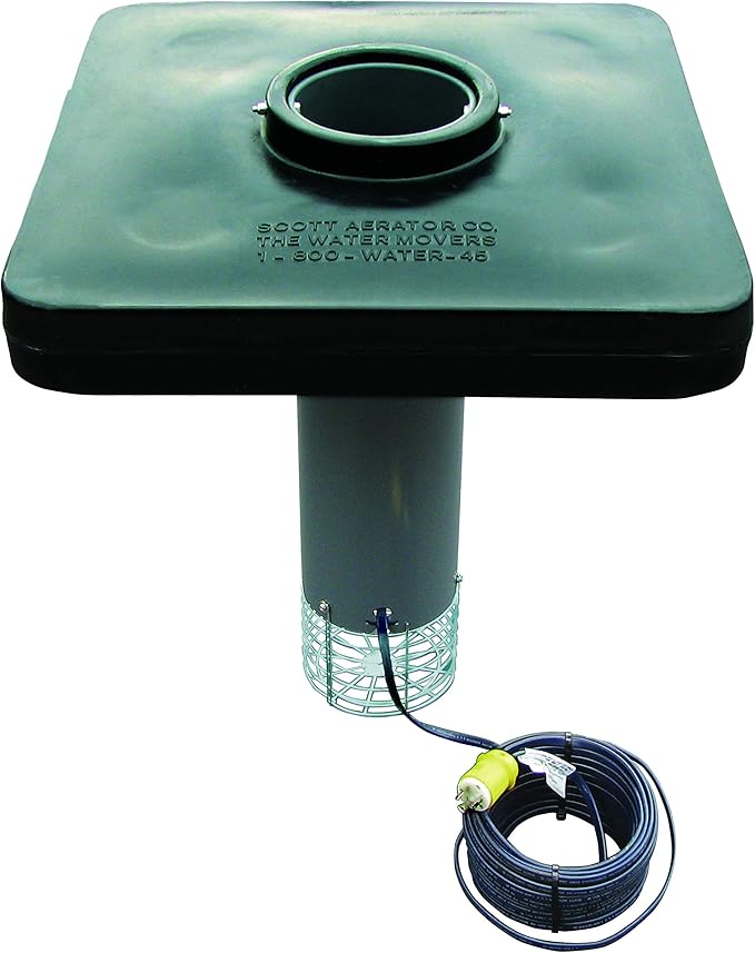 Scott Aerator DA-20 Display Pond Aerator – 1-1/2 Horse Power 230V 100ft Cord | Aerating Pond Fountain | Pond Aerator Pump for Small Ponds | Pond Aeration System | Made in USA