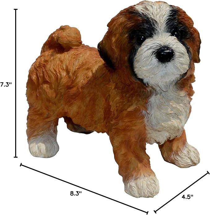 Michael Carr Designs 80090 Lhasa Apso Puppy Diva Statue, Small