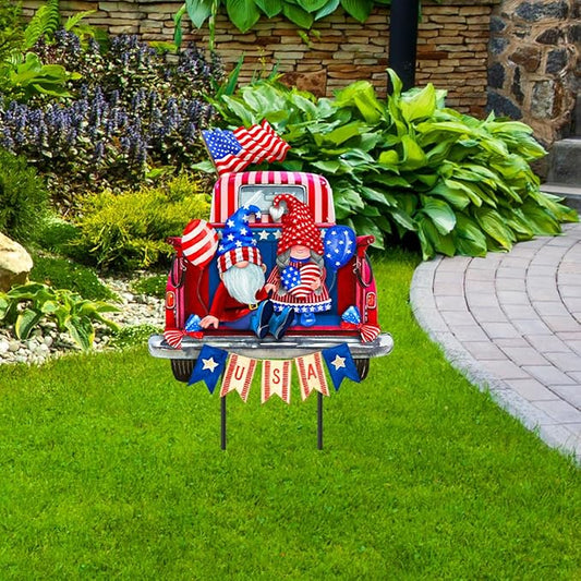 Briarwood Lane USA Gnomes Metal Art