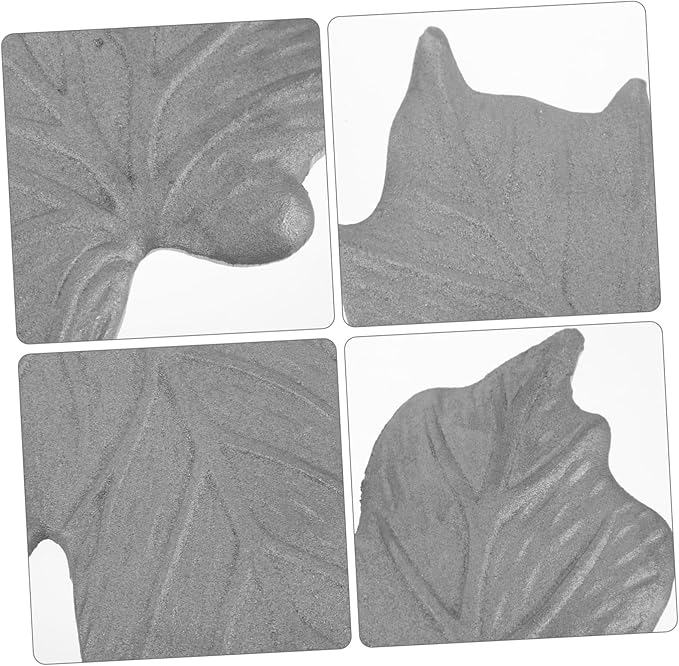Totority 1.35kg Stepping Stone Maple Decor Iron Lawn Ornament for Garden Pathway Lightweight Portable Design for Outdoor Landscaping and Home Decoration
