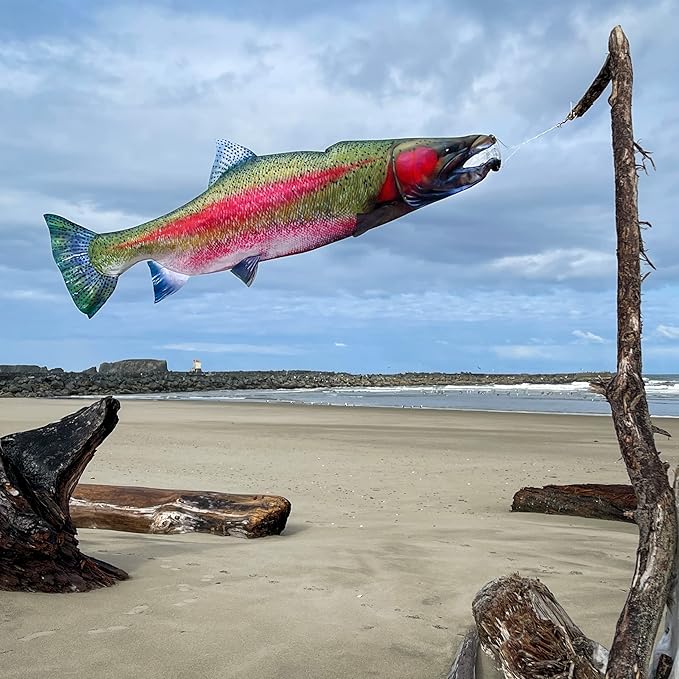 In the Breeze 4963 — Trout Fishsock, 36" - Hanging Outdoor Decoration