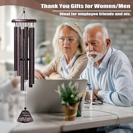 Thank You Gifts for Women/Coworkers/Men 32” Wind Chimes, Employee Teacher Staff Housekeeping Volunteer Appreciation Gifts, Appreciation Farewell Retirement Chaos Coordinator Gift for Coworkers