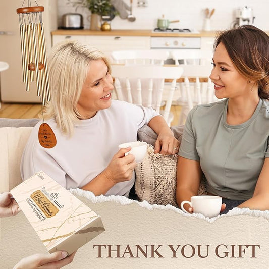 Thank You Gifts for Women Men, Thank You Wind Chimes, for Coworkers, Teacher, Employee, Pastor, Friends, Nurse, Boss, Gratitude Gifts Ideas for Thanksgiving, Graduation