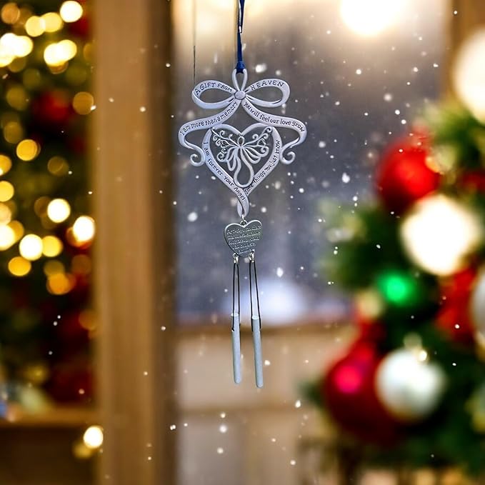 A Gift from Heaven Windchime Reminds us of a Loved One Passed- Every Breeze Reminds us of Spouses,Parents, Children, Pets Who Have Passed & This Chime is Their Way of Hugging Us from Beyond 8X 2 x 5
