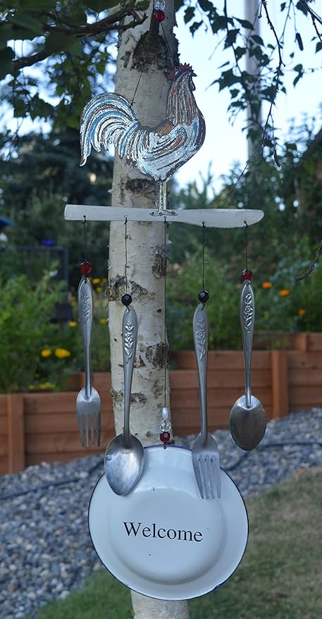 Sunset Vista Designs 92153 Farmhouse Wind Chime, 28-Inch, Rooster