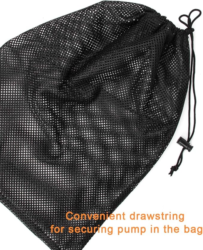 Coolrunner Pump Barrier - 12" x 15.7" Pond Filter Mesh Bag for Biological Filters (Black)