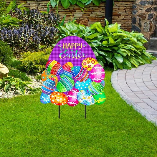 Briarwood Lane Painted Easter Eggs Metal Art
