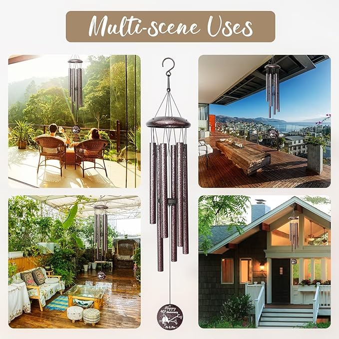 40th Anniversary Wind Chimes Gifts for Men Women, Romantic 40 Year Anniversary for Couples, Parents, Wife, Husband, Friends, Happy Anniversaries Decorations