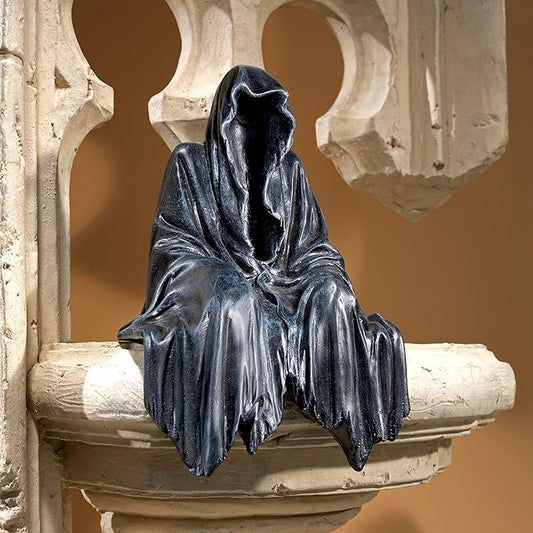 Design Toscano Reaping Solace: The Creeper Sitting Statue