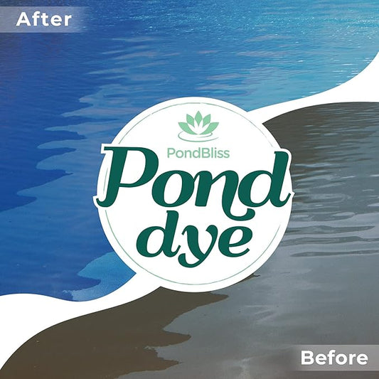 Mountain Blue Pond Dye for Large Ponds up to 1 Acre, Fish and Animal Safe - 1 Gallon (128oz)