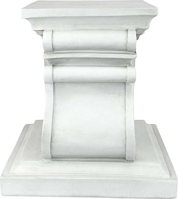 Design Toscano Jesus The Good Shepherd Religious Garden Statue (12 Inches Wide, 8 Inches Deep, 28 Inches High) and Classic Statuary Garden Plinth Base