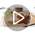 Fall Leaf Stained Glass Suncatcher
