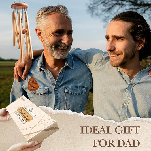 Gifts for Dad, Dad Wind Chimes, Best Gift for Dad, Birthday Gifts for Father from Daughter Son, Present for Dad, Father, Husband, Men, Dad Gift Ideas for Father's Day Thanksgiving Christmas-Large 36''