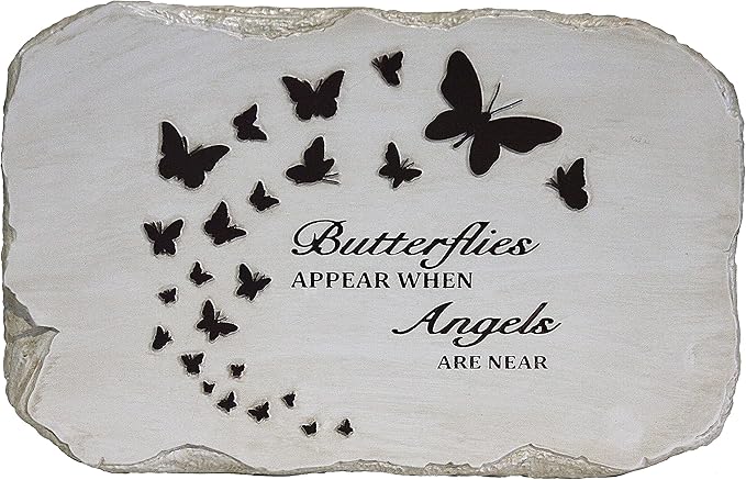 Memorial Stones for Loved Ones Outside - Memorial Garden Stones in Memory of Loved Ones Lost, Pet Memorial Stone, Garden Remembrance Stones - 10.5 x 7 x 0.5 inches, Waterproof Resin