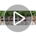 THOEOE Outside Side Table, Weather Resistant Wood