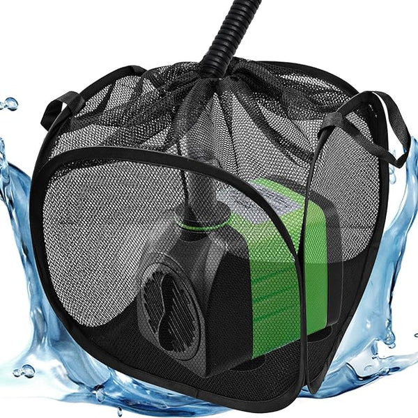 1Pcs Pop Up Pond Filter Bag 10inch Stainless Steel Wire Water Pump Barrier Box Cover Anti-Clogging Sturdy Metal Frame Mesh Media Basket for Water Filter Pump Aquarium Swimming Pool Outdoor Fish Pond