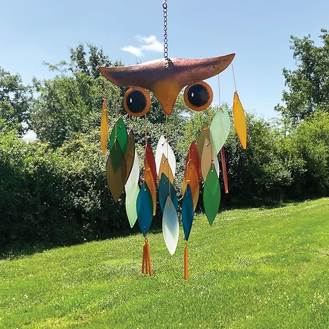 SPIKY OWL WINDCHIME