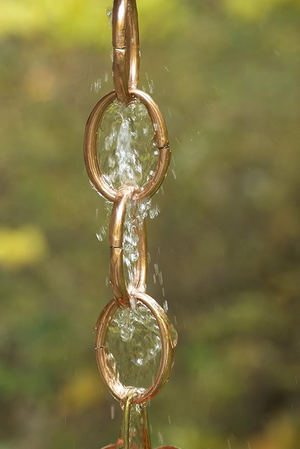 Good Directions 485P-8 Chain Link Rain Chain 8-1/2 Feet Long, 12 Large Figures, 100% Pure Copper