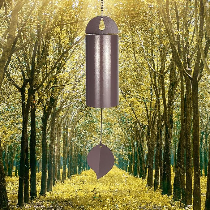 Deep Resonance Serenity Bell - 26'' Outdoor Memorial Chime with Deep Tone, Large Hanging Bell for Garden or Patio Dรฉcor