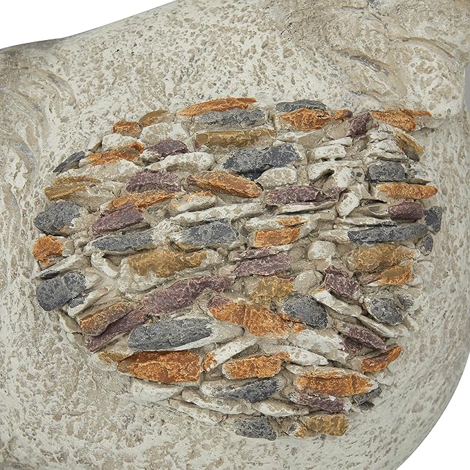 Unknown1 Grey Polystone Farmhouse Garden Sculpture 15 X 11 13 Resin Portable