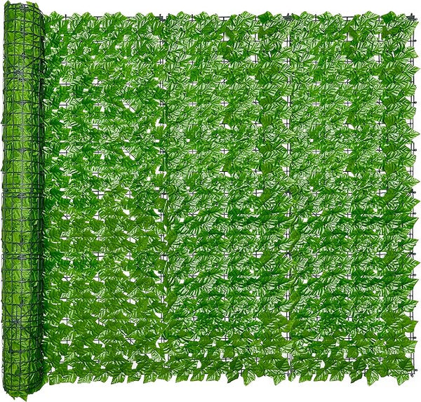 Bybeton 60" x 120" Artificial Ivy Privacy Fence Screen, UV Protected Faux Ivy Privacy Fence Roll, 50 Sq. Ft. Dense Greenery Wall Panels for Outdoor Patio, Garden, Balcony and Backyard Decor