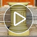 Roman Column Pedestal - 18" MgO Weatherproof