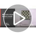 USA Lawn Chair Replacement Webbing - UV-Resistant Straps, 3" x 50', Orange and White