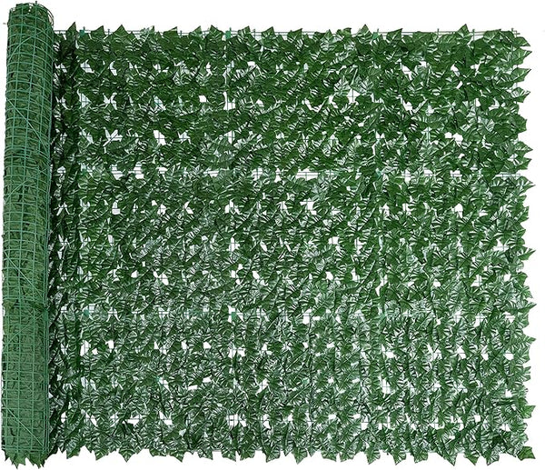 Bybeton Artificial Ivy Privacy Fence Screen - 60" X 120" UV-Anti Fake Leaves Vines - Patio Balcony Privacy, Garden, Backyard Greenery Wall Decor