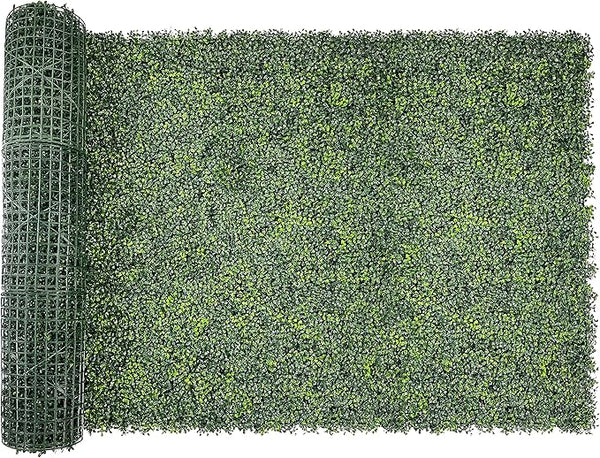 Artificial Ivy Privacy Fence Screen Roll, 48"x120" (40 Sq Ft) UV-Resistant Grass Wall Panels, Faux Boxwood Hedge Outdoor Wall, Fake Greenery Backdrop Decor for Patio, Balcony, Garden & Backyard