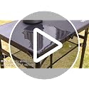 Anbte 2 ft Small Folding Table, 3 Adjustable Height for Camping, 23" X 16"