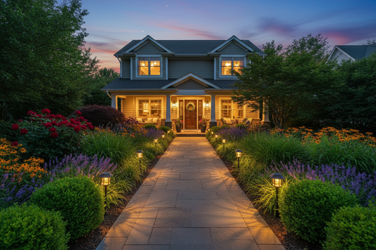 How to Use Solar Pathway Lights to Boost Front Yard Curb Appeal