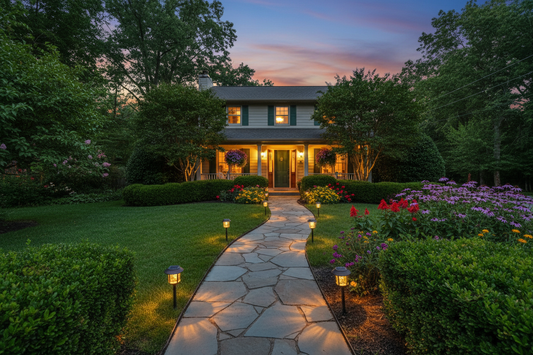 How to Use Solar Pathway Lights to Make Your Front Yard Safer and Prettier